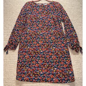 Old Navy Women's Floral 3/4 Sleeved Shift Dress Size Medium Tall Knee Length
